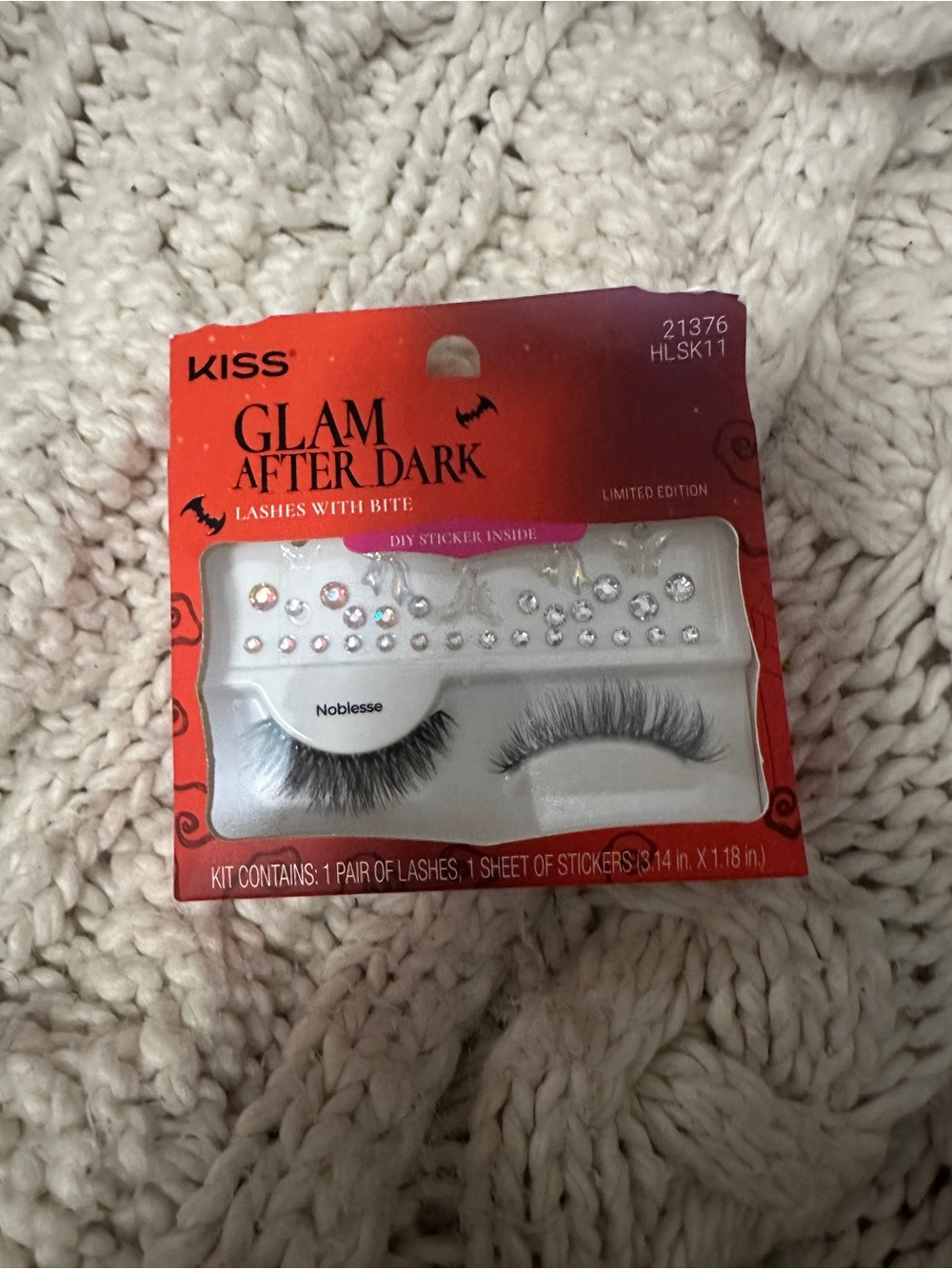 KISS Glam After Dark False Eyelashes with Rhinestone Stickers